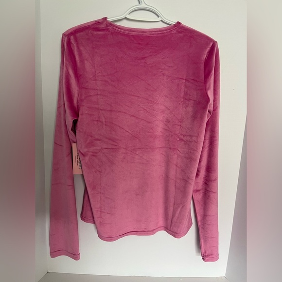 Juicy Couture Pink Velour Top NWT - Picture 4 of 10